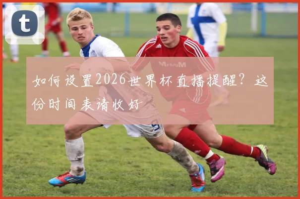 如何设置2026世界杯直播提醒？这份时间表请收好